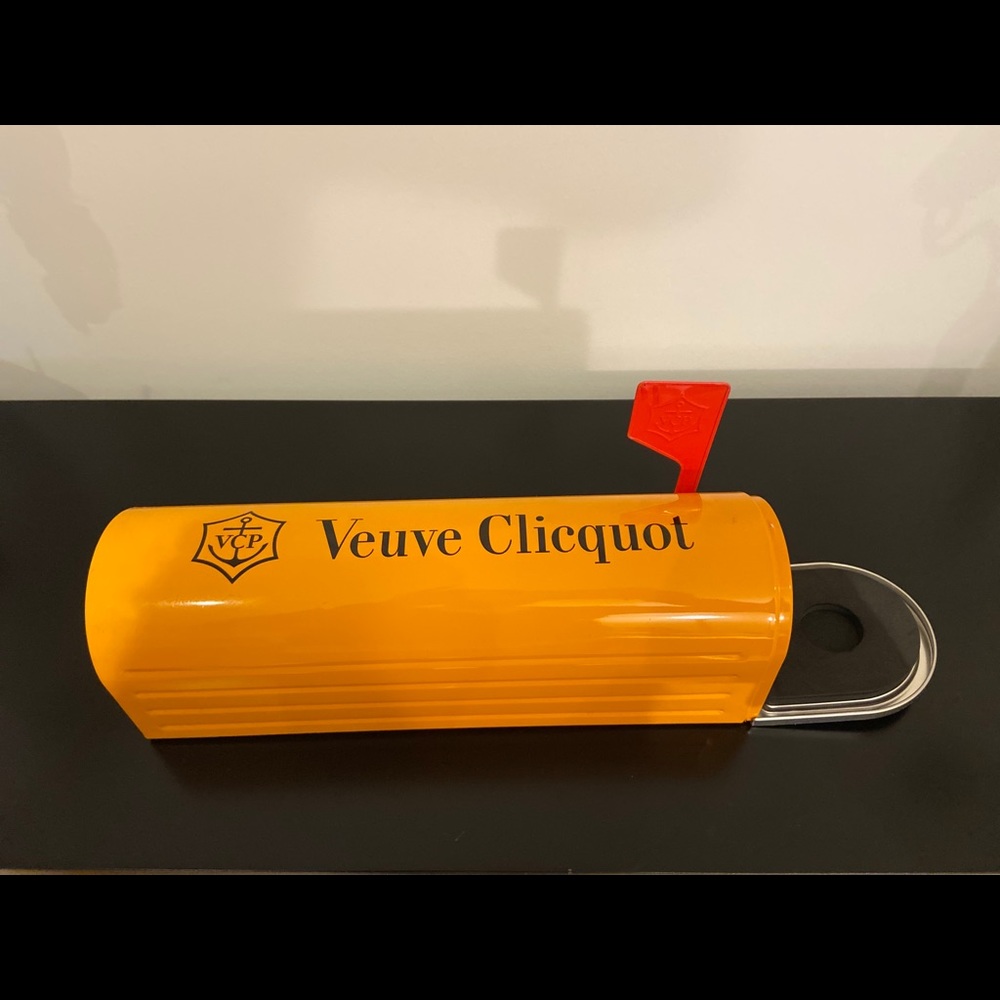 Rare Veuve Clicquot Metal Tin Mailbox